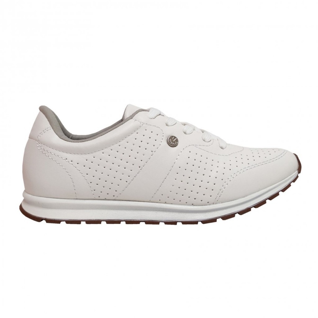 Tênis Casual Feminino Tenis Chunky Branco Via Uno Tênis Casual