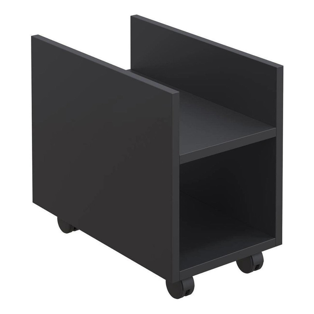 Suporte Cpu E Nobreak Computador Com Rodinhas Preto