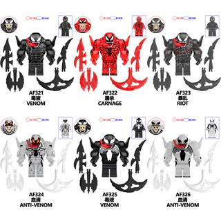 Motim De Carniteiro Veneno Anti-Venom Super Heróis Villain Movie Assemble Building Blocks Minifigures Toy