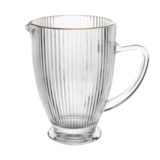 A Jarra de Vidro com Fio de Ouro Lines 1,3L da Wolff