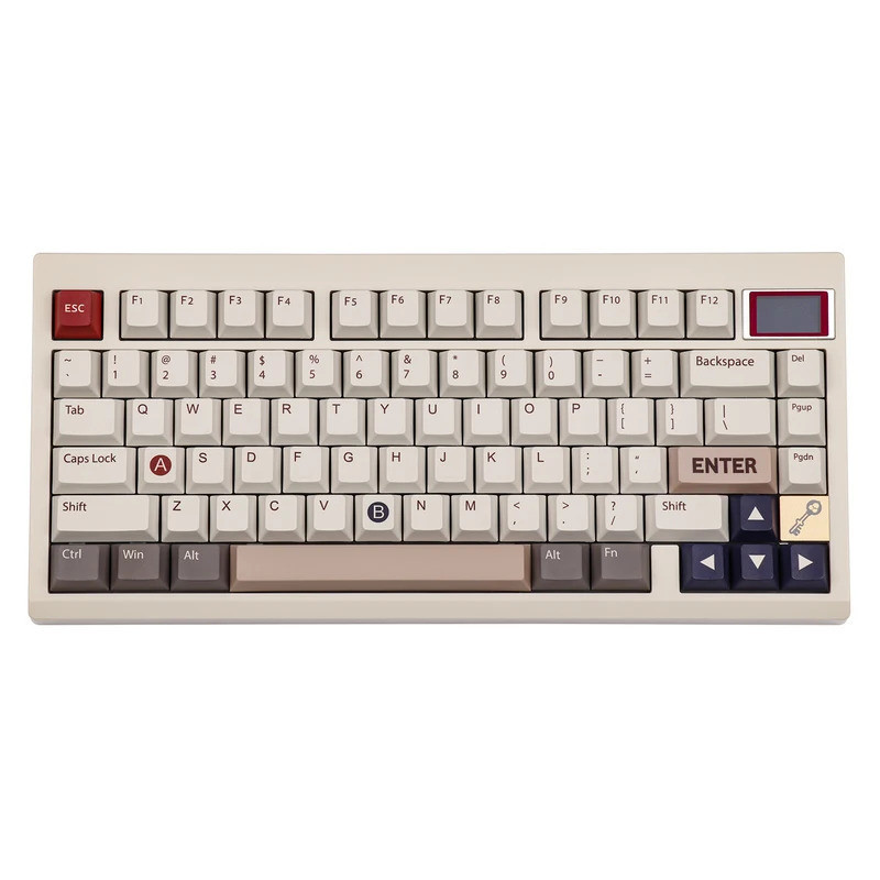EPOMAKER TH80 PRO V2 Teclado De Jogos Sem Fio Com Tela RGB 75 % Bluetooth/2.4Ghz/USB-C VIA Gaxeta Programável