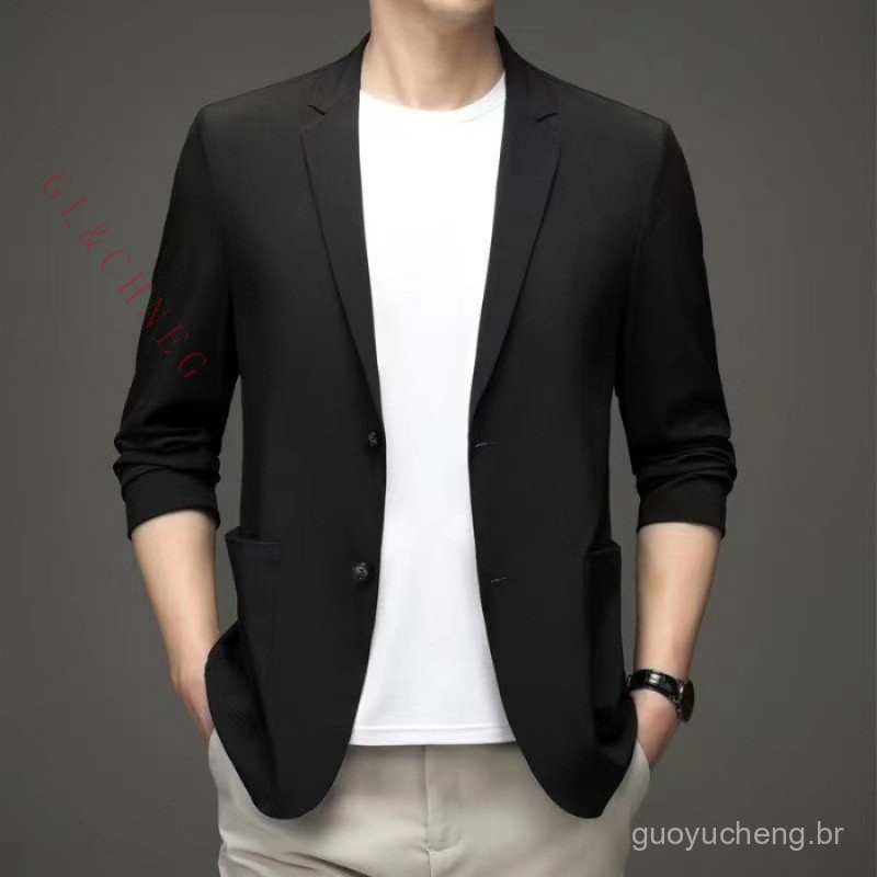 Blazer Slim Masculino 2 Botões Corte Italiano + Qualidade