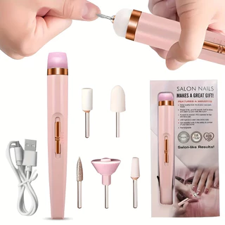 Lixadeira Elétrica de Unhas 5 em 1 Portátil – Sem Fio/ Recarregável/ Manicure e Pedicure Profissional - WYL em Oferta na Shopee