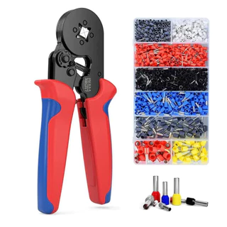 Kit Alicate Crimpar Prensa Box Com Terminais - Ilhós 0,25 A 10mm