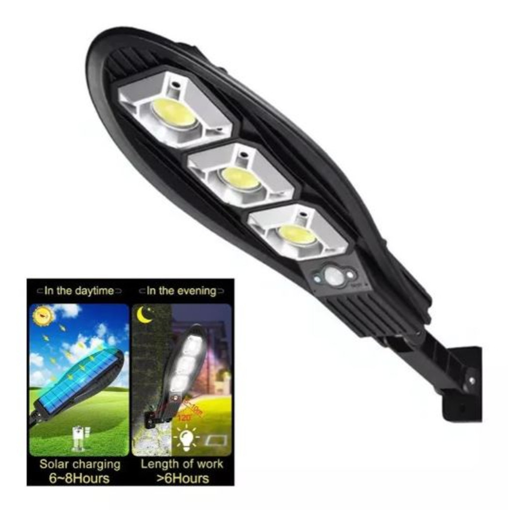 Lâmpada De Rua Solar De 3000W Super High Power Iluminação Exterior 160COB Jardim Com Controle Remoto LKY-0039