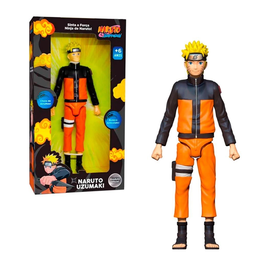 Brinquedo Boneco Naruto Uzumaki 24CM - Naruto Shippuden | Shopee Brasil