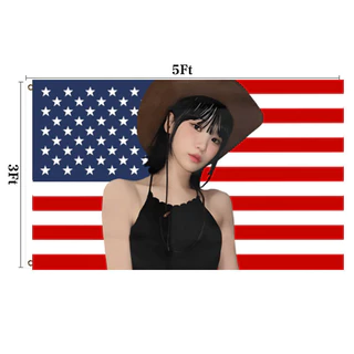 90cm*150cm Chaewon Bandeira Chae Win Bandeira Bandeiras americanas LE SSERAFIM Banners