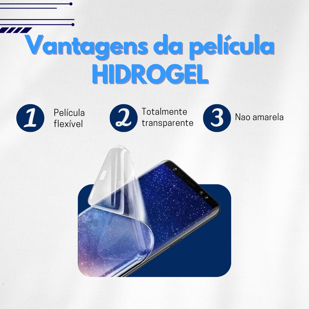Película Protetora Hidrogel HD Clear Soft Flex Nintendo Switch Oled