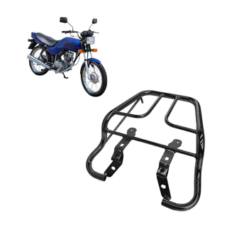 Suporte Bagageiro Preto Para Baú Bauleto Titan 125 1995 1996 1997 1998 1999 Aço Maciço