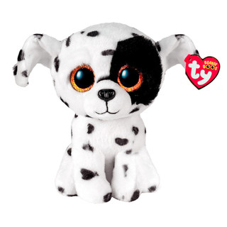 Portachiavi Ty Beanie Boos Clips: Luther Il Cane Dalmata Con Occhi Glitterati, Peluche 12 Cm - 3