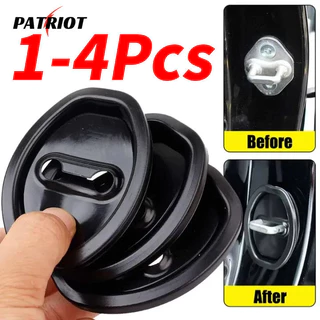 4PCS Tampão De Fivela De Fecho De Porta De Carro-Almofada Amortecedora De Choque-Tampa Protetora De Silicone De Trava Anti-Colisão-Universal , Espessada , Impermeável