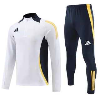 2024-25 Novo AD Meio Zíper Treinamento De Mergulhador De Futebol Masculino Jersey Calças De Manga Comprida Conjunto De Moda De Poliéster Esportivo casual Tamanho : S-2XLII 1 : 1