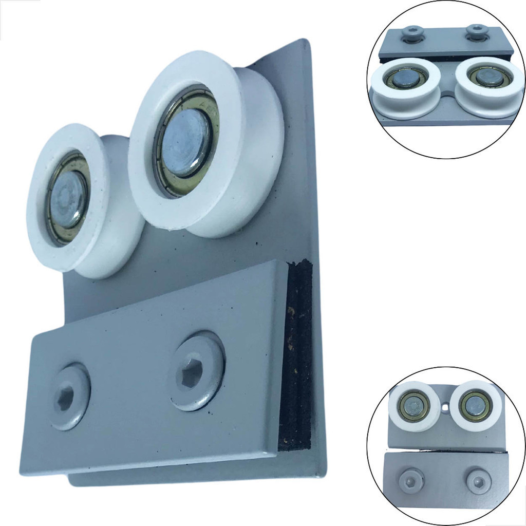 Carrinho Roldana 1122 Dupla Stanley Porta De Vidro - Fosco