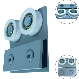 Carrinho Roldana 1122 Dupla Stanley Porta De Vidro - Fosco