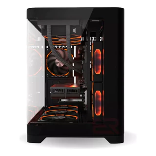 Gabinete Gamer Liketec Madness S/fan Vidro Temperado Aquario