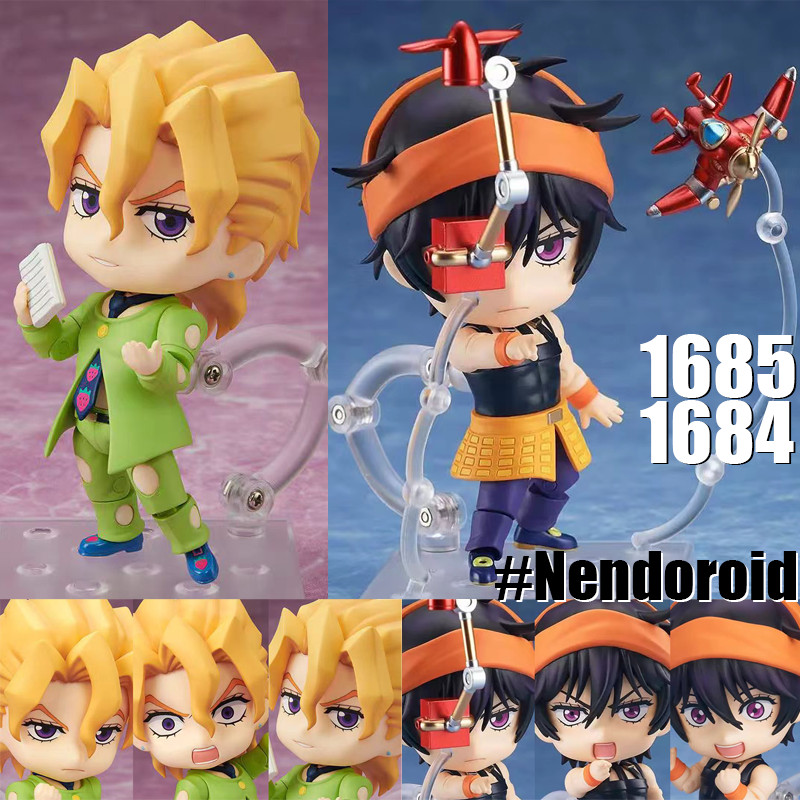 Nendoroid Jojo Figura De Ação Narancia Pannacotta Fugo Aventura Bizarra 1685 1684 Modelo Doll Collection Gift
