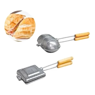 Kit Com 2 Bauru Baurutex Tostex Pão Forma E Francês Sanduicheira