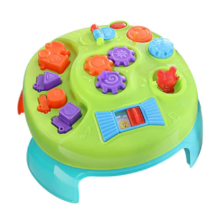 Mesinha Didática Interativa Brinquedo Infantil Bebe Cognitivo com 7 Atividades Cores Vibrantes