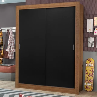 Guarda-Roupa Solteiro Madesa Dallas Plus 2 Portas de Correr 4 Gavetas em Oferta na Shopee