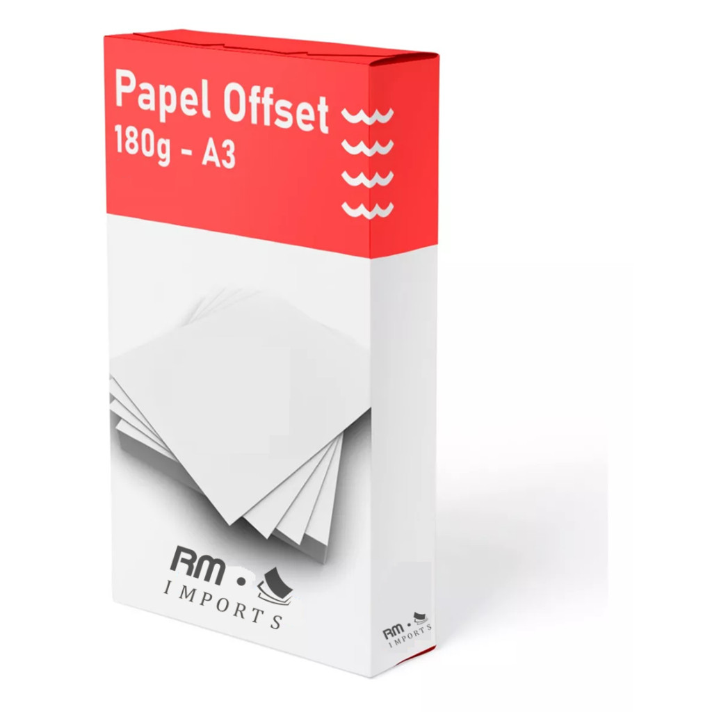Papel A3 Offset 180g - 125 folhas | Shopee Brasil