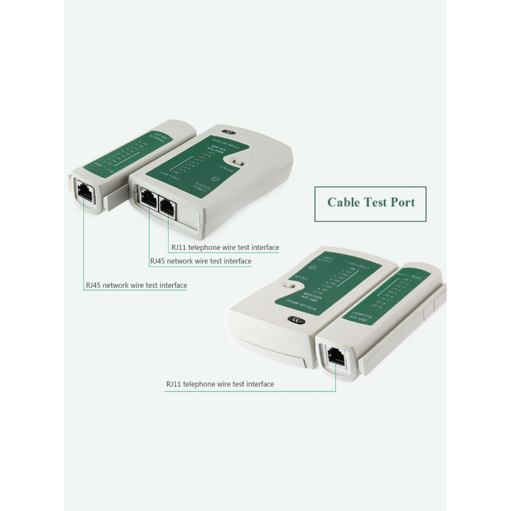 Testador de Rede Profissional 6 em 1 (RJ45/RJ11/RJ12/CAT5) - Compacto ...