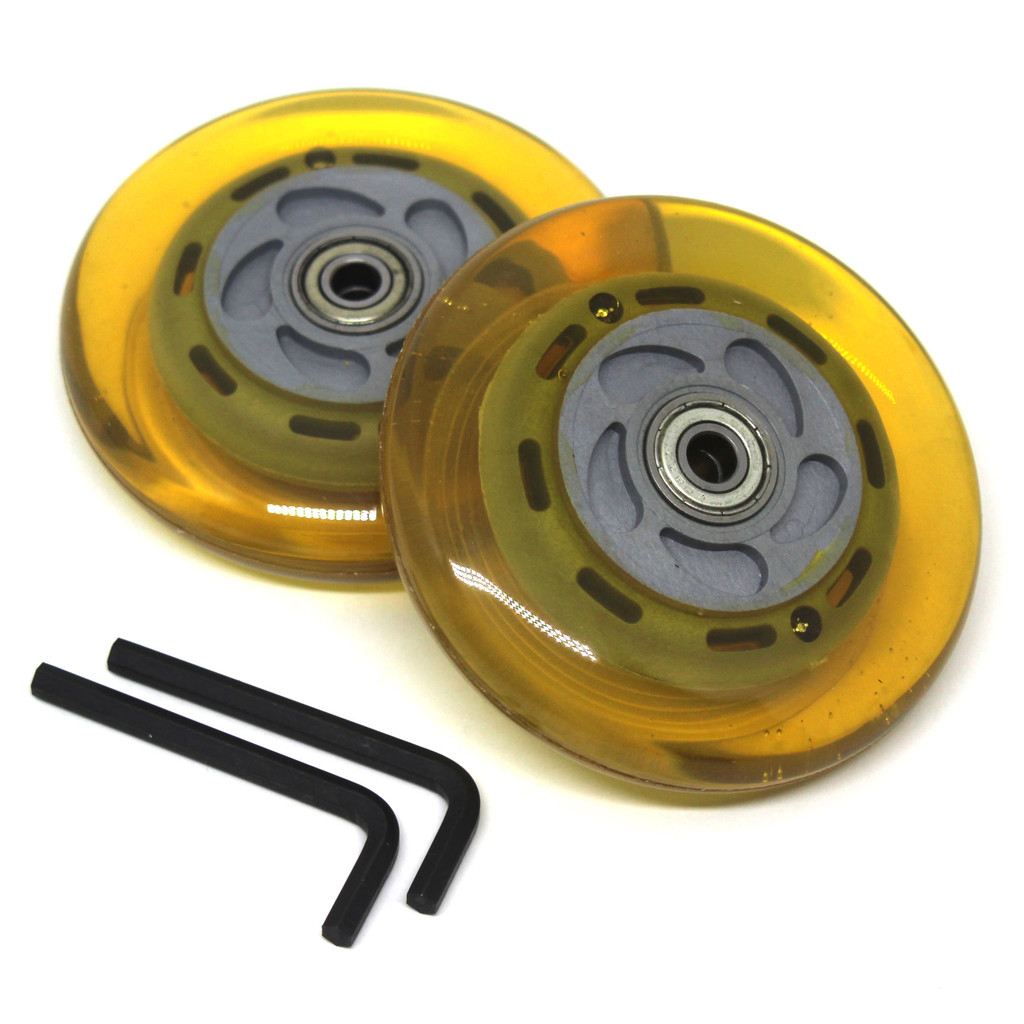 2 Rodas Patinete 10 Cm Com Luz Led