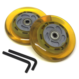 2 Rodas Patinete 10 Cm Com Luz Led