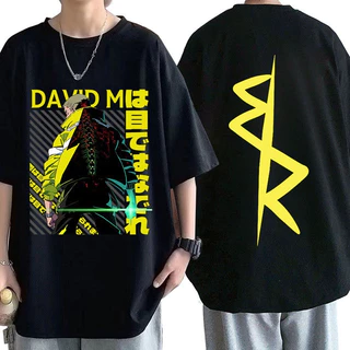 Camiseta Ciberpunk 2077 Anime David M Unissex 100% Algodão - Envio Rápido