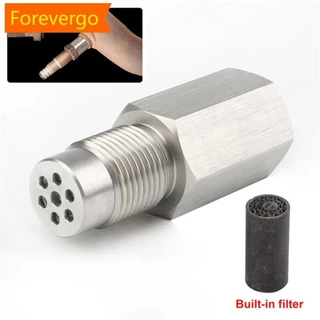 forevergo Universal Aço Inoxidável Verificar Motor CEL Mini Catalisador O2 Adaptador Espaçador Sensor M18X1.5 Extensão Do De Oxigênio Tubo De Escape Carro F9Q1