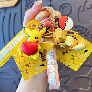 Chaveiro Pokémon Heart Cute Tour Genuíno Pokémon / Novo Estilo Pikachu Pendant Pequeno Presente