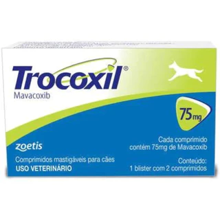 TROCOXIL 75 MG ANTI INFLAMATORIO CACHORRO 2 COMPRIMIDOS