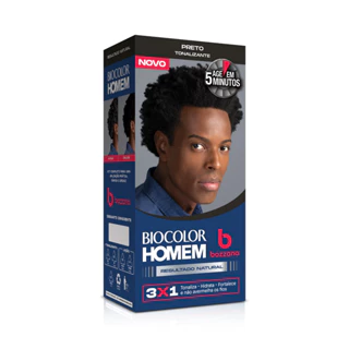 Tonalizante Capilar Preto Rapido Biocolor Homem Bozzano