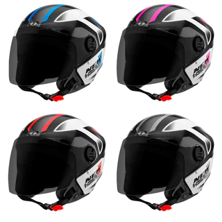 Capacete Moto Aberto Pro Tork New Liberty Three Diversas Cores Tamanho 58 Viseira Fumê