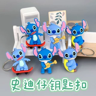 Chaveiros Bonecos Lilo & Stitch Fofinhos Pvc Para Bolsas Mochilas Porta Chaves Desenho Animado