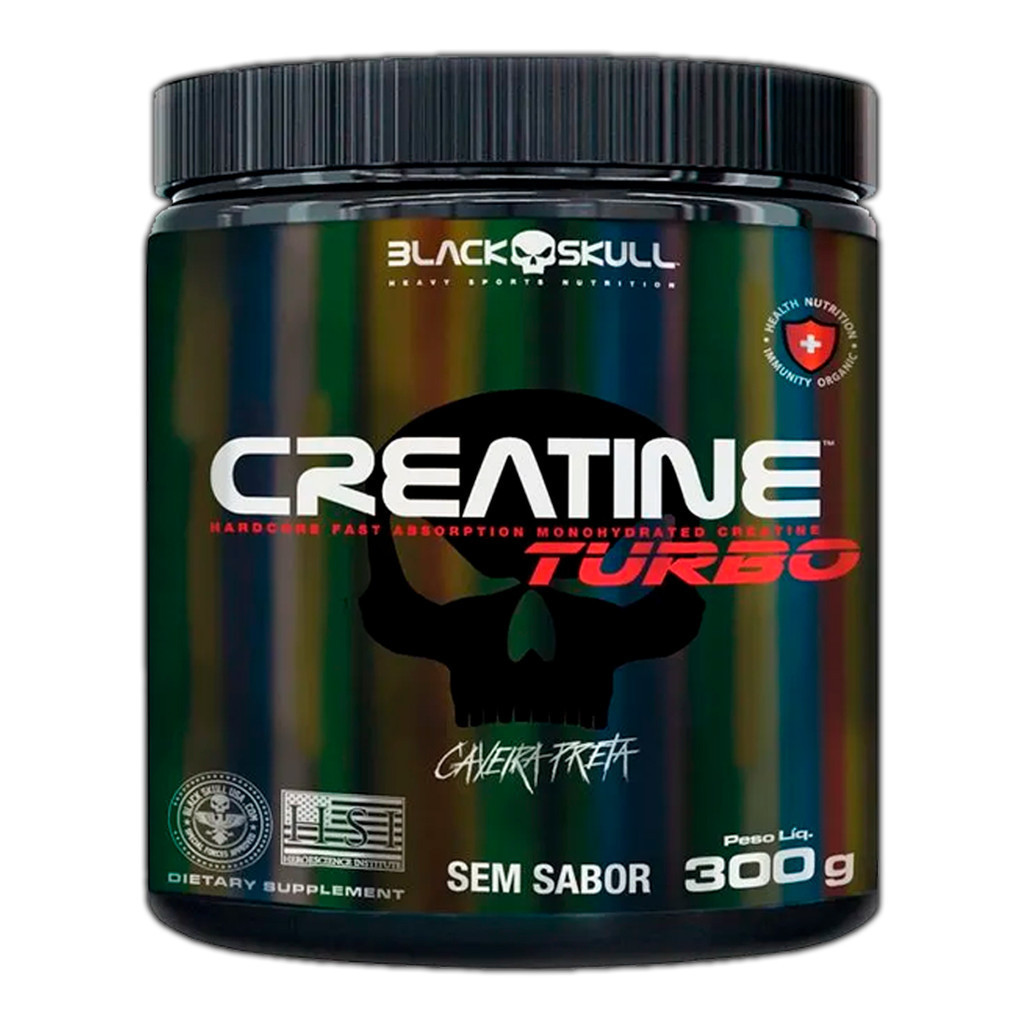 Creatina Turbo 300g monohidratada - Black Skull