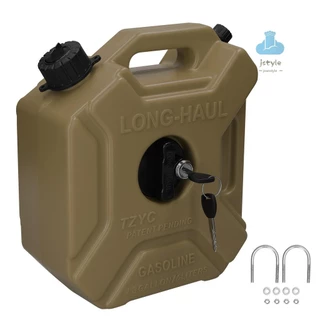 Tanques De Combustível De 1,3 Galões 5L De Gasolina Diesel Portáteis Recipientes Anti-Estáticos De Reserva Com Fechadura E Chave Para Moto-5,24