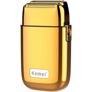 Maquina de Acabamento e Barbear Recarregável Kemei KM-TX1 Original Dourado