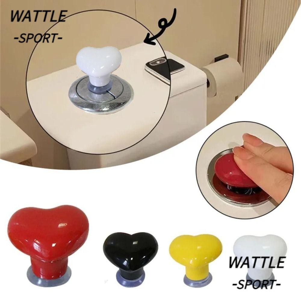 Botão De Descarga De Vaso Sanitário WATTLE , Universal De Cerâmica Em Formato De Coração Para Tanque , Economia De Traba