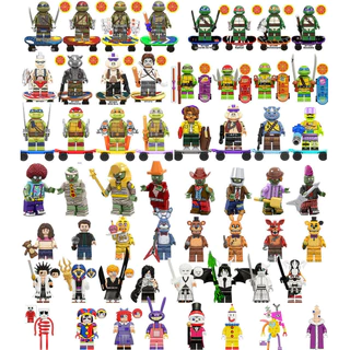 Presentes Para Crianças Tartarugas Ninja Teenage Mutant Montadas Em Bloco De Construção Minifigure Modelo Brinquedos
