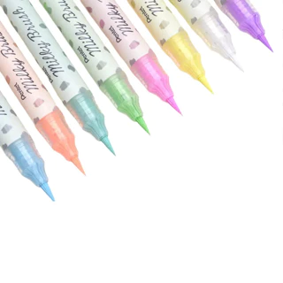 MARCADOR PINCEL MILKY BRUSH PENTEL LETTERING COR PASTEL