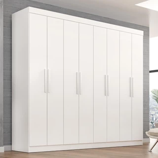Guarda Roupa Casal Lisboa 8 Portas 4 Gavs