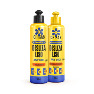 Kit Desliza Liso Shampoo e Condicionador 300mL Chikas