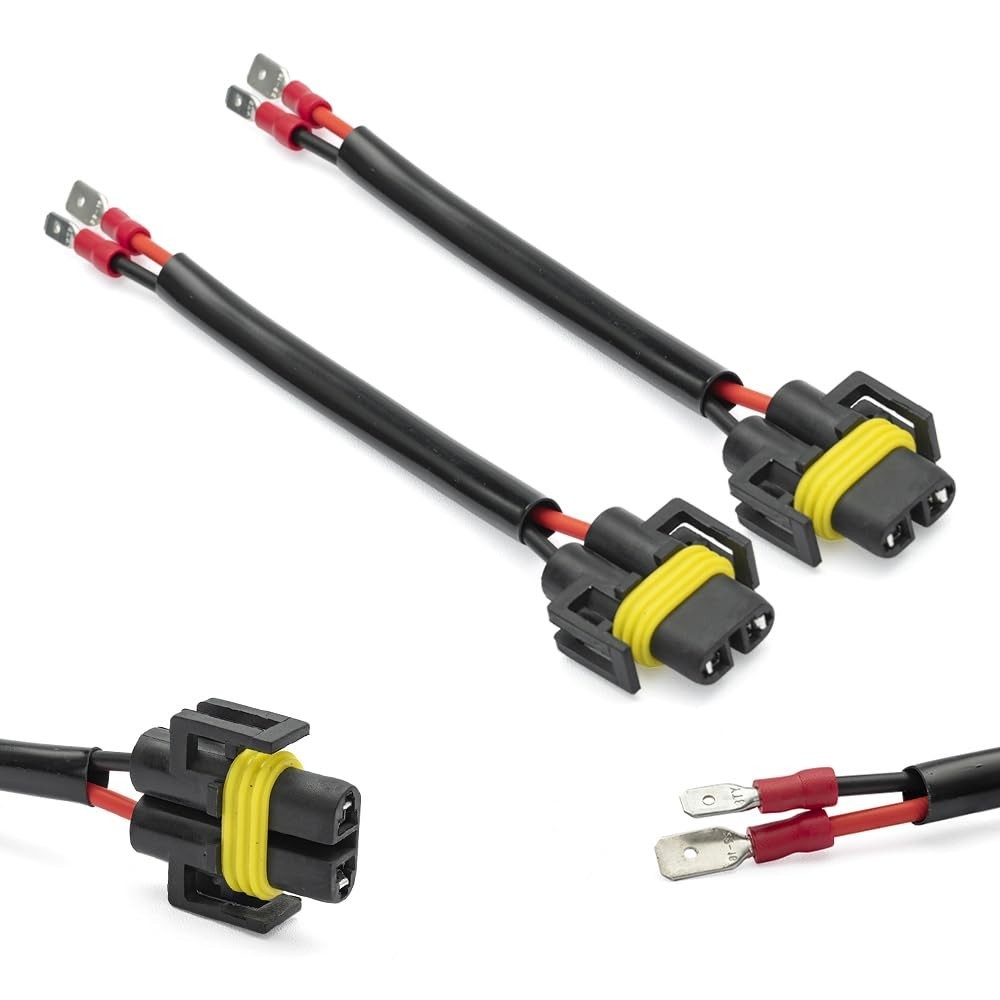 2 Peças H7 H8B H9B H11B H3 H1 A H8 H11 880 881 Adaptador De Cablagem De Conversão Fios De Rabo De Porco Adaptadores Para Retroajuste Faróis
