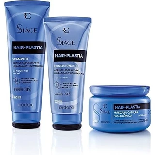 Kit Eudora Siàge Hair Plastia Shampoo + Máscara + Condicionador