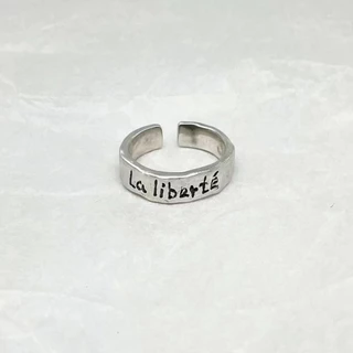 La Liberté Anel De Abertura Da Personalidade Liberdade Francesa Para Homens Anéis De Simplicidade Mulheres Jóias Unisexo
