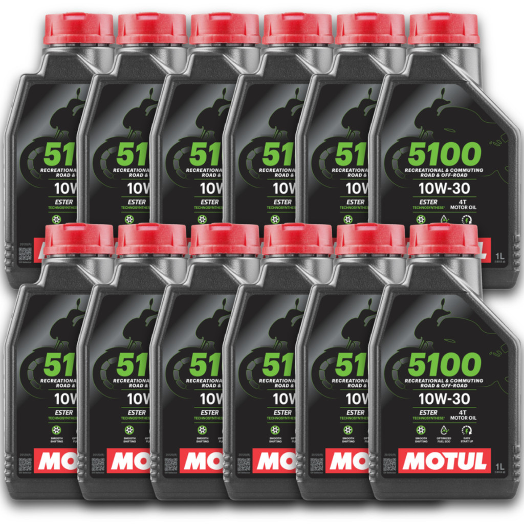 thumbnail interactive-video image 1 of Motul 5100 10W-30 4T Engine Oil 3 Liters + Original Filter For 2019 Honda CB 650 R 1 of 5