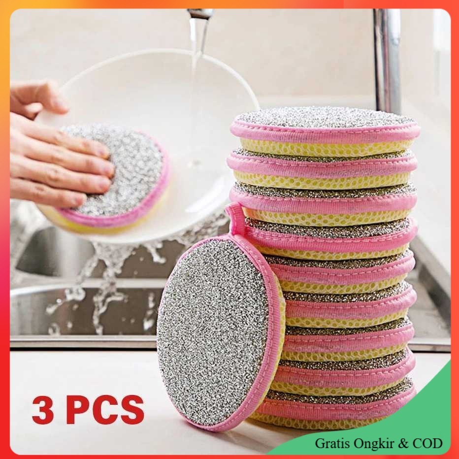 Esponja Para Lavar Louça Taffhome De Limpeza Dupla Face 3 PCS-020 ...