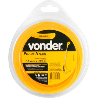 Fio de nylon para aparador de grama 1,6 mm x 100 metros - Vonder