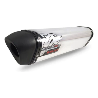 Escapamento Coyote Modelo START Mini-Tri Alumínio - Tenere 250 / Lander 250 até 2018 - Polido/Preto - Yamaha
