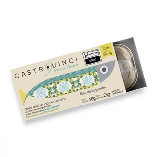 Anchovas em Azeite Limão Siciliano Castrovinci 48g